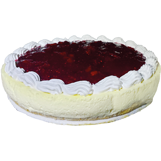 Torta fria en salsa de mora